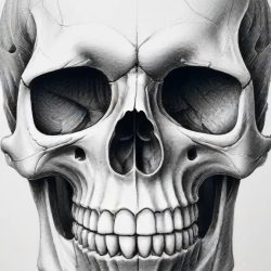 Cool Skull Drawing Art Sketch Image