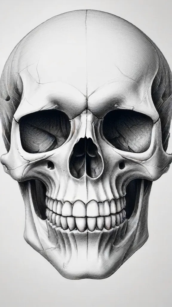 Cool Skull Drawing Art Sketch Image
