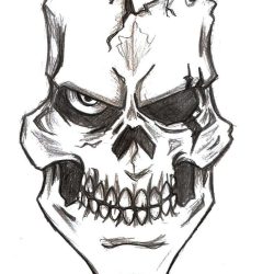 Cool Skull Drawing Hand drawn