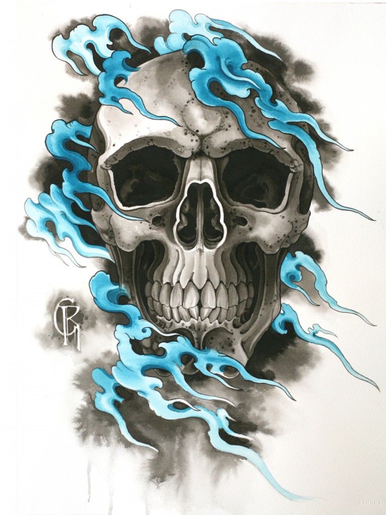 Cool Skull Drawing Modern Sketch