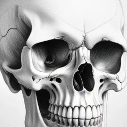 Cool Skull Drawing Sketch Photo