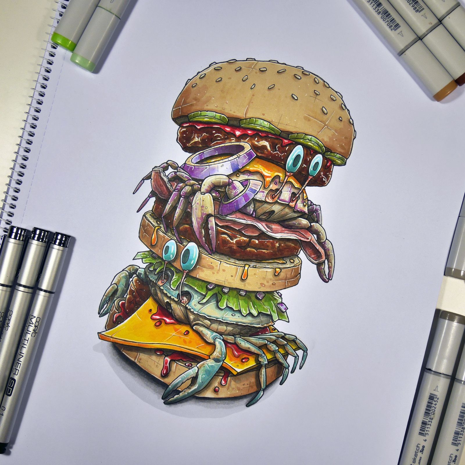 Copic Marker Drawing Art