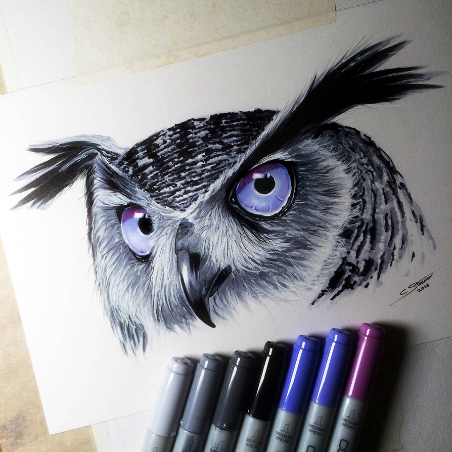 Copic Marker Drawing Creative Style
