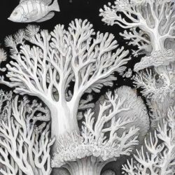 Coral Reef Drawing Art Sketch Image