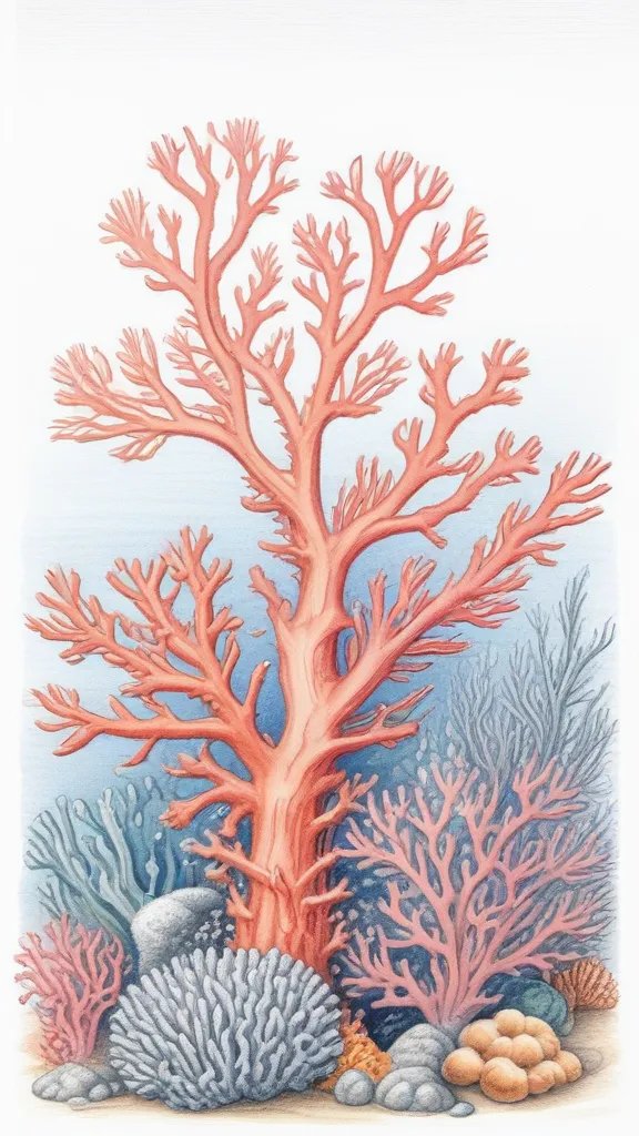 Coral Reef Drawing Sketch Image