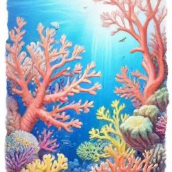 Coral Reef Drawing Sketch Photo