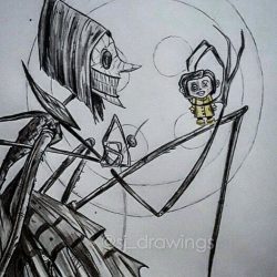 Coraline Drawing Amazing Sketch