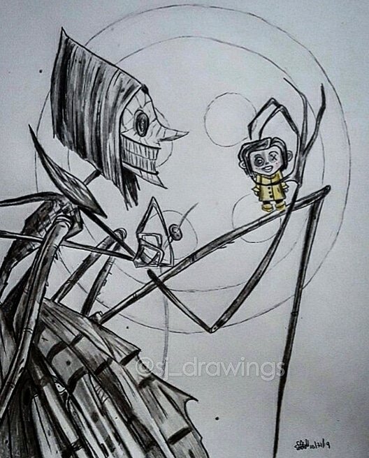 Coraline Drawing Amazing Sketch