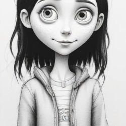 Coraline Drawing Art Sketch Image