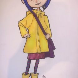 Coraline Drawing Artistic Sketching