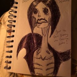 Coraline Drawing Hand drawn