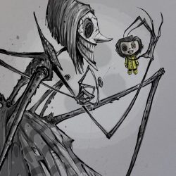 Coraline Drawing Hand drawn Sketch