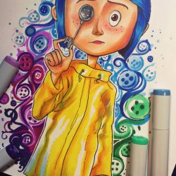 Coraline Drawing Realistic Sketch