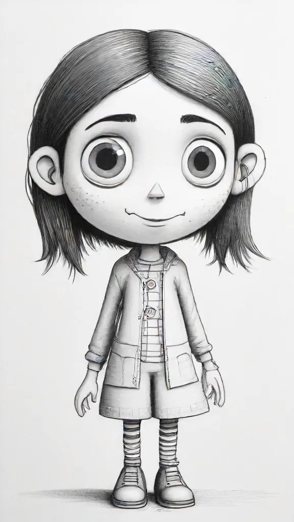 Coraline Drawing Sketch Picture