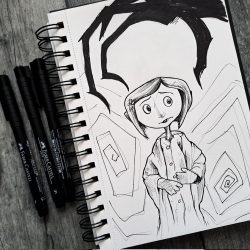 Coraline Drawing Stunning Sketch