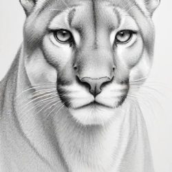 Cougar Drawing Sketch Picture