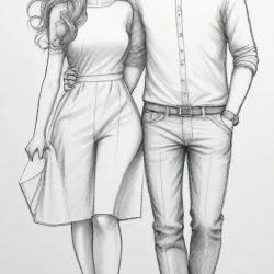 Couple Base Drawing Sketch Picture