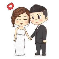 Couple Cartoon Drawing Stunning Sketch