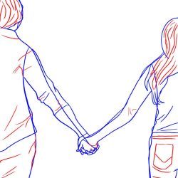 Couples Holding Hands Drawing Stunning Sketch