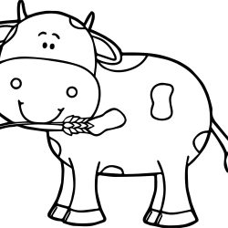 Cow Simple Drawing