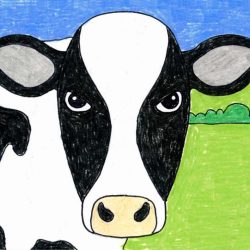 Cow Simple Drawing Intricate Artwork