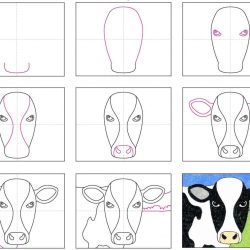 Cow Simple Drawing Stunning Sketch