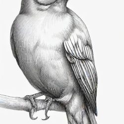 Cowbird Drawing Sketch Picture