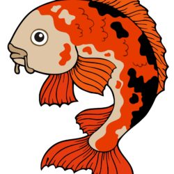 Coy Fish Drawing Image