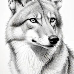 Coyote Drawing Sketch Photo