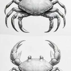 Crab Drawing Sketch Photo