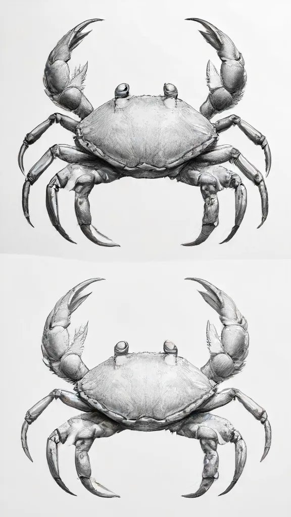 Crab Drawing Sketch Photo