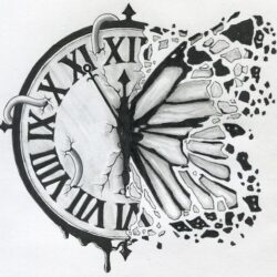 Creative Clock Drawing Intricate Artwork