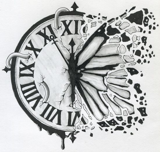 Creative Clock Drawing Intricate Artwork