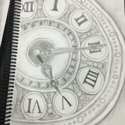 Creative Clock Drawing Picture