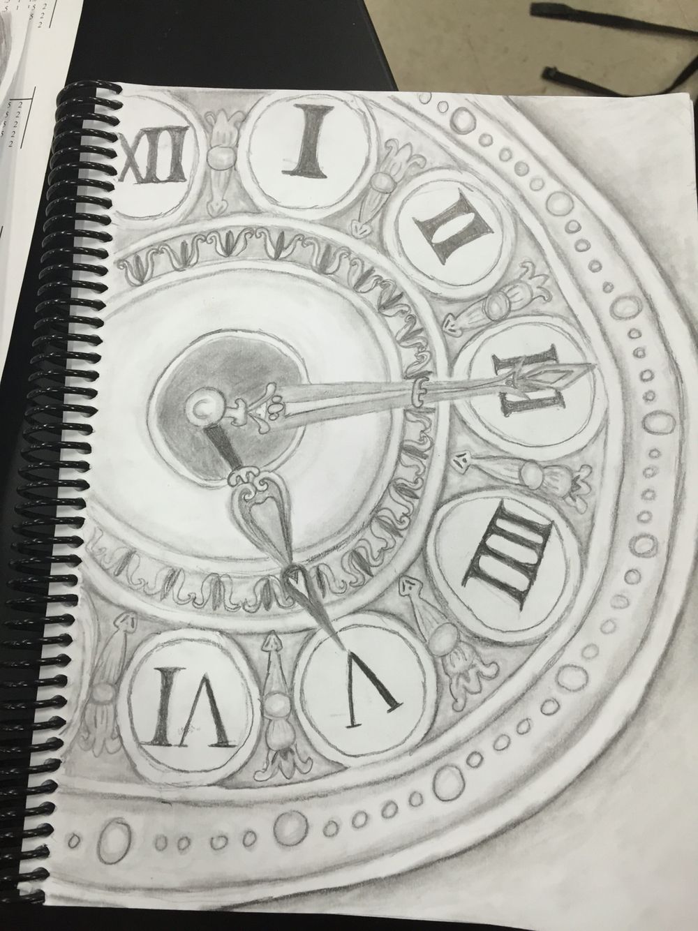 Creative Clock Drawing Picture