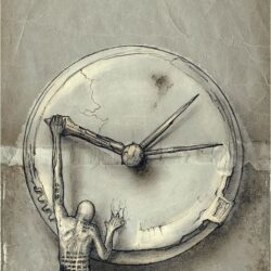 Creative Clock Drawing Realistic Sketch