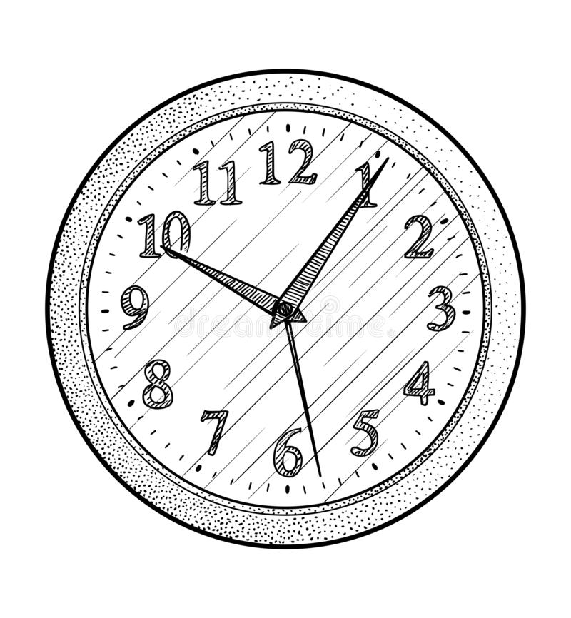 Creative Clock Drawing Sketch