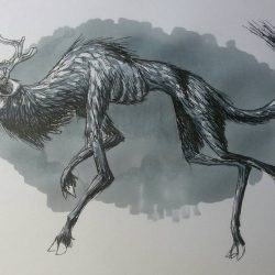 Creature Drawing Artistic Sketching