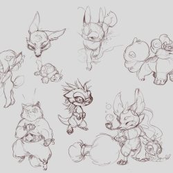 Creatures Drawing Sketch