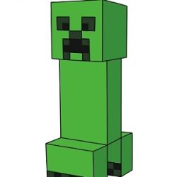 Creeper Drawing Hand drawn