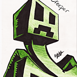 Creeper Drawing Hand drawn Sketch