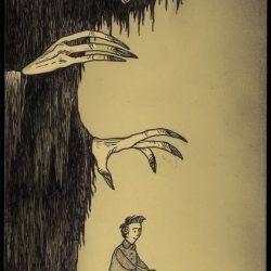 Creepy Drawing Hand drawn