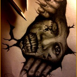 Creepy Drawing Photo