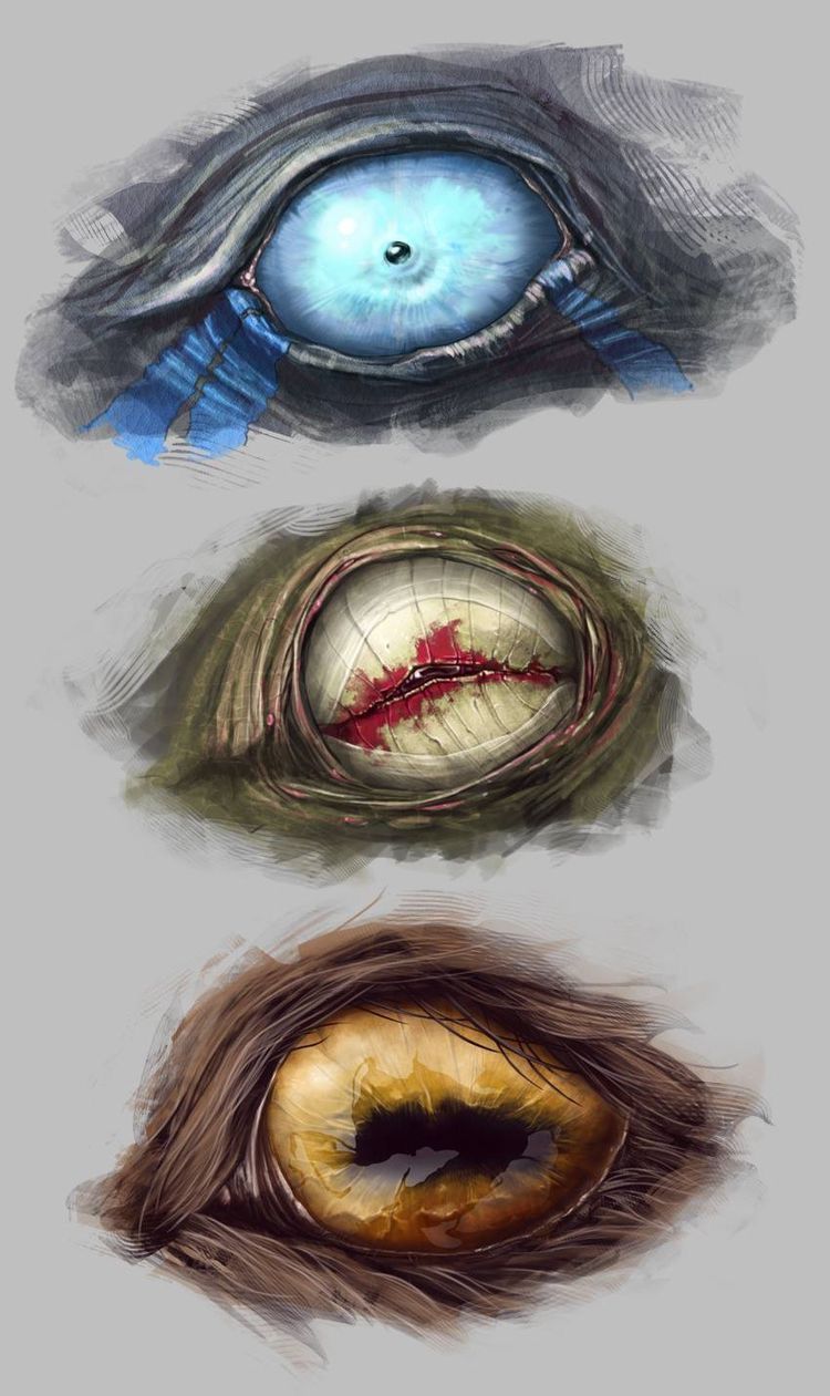 Creepy Eyeball Drawing Art