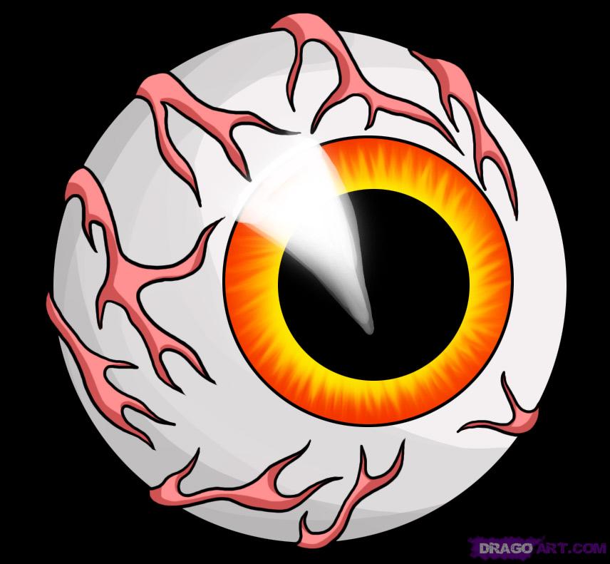 Creepy Eyeball Drawing Intricate Artwork