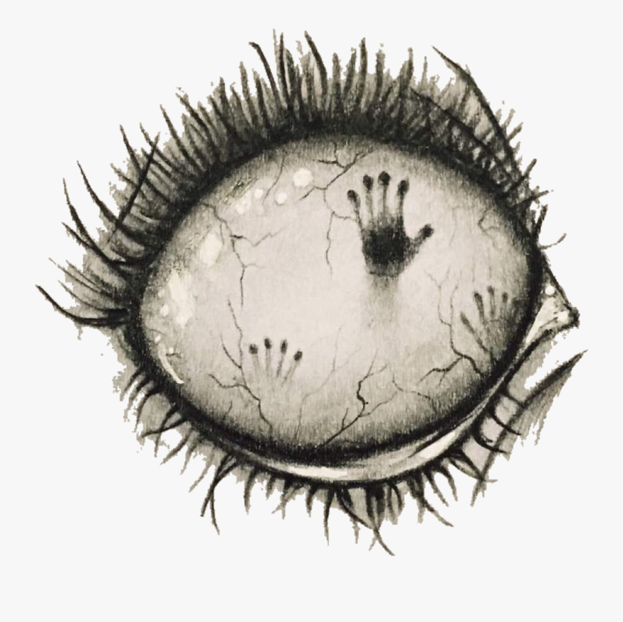 Creepy Eyeball Drawing Photo