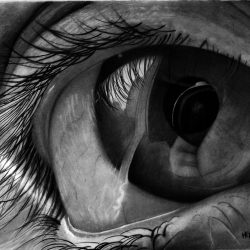 Creepy Eyeball Drawing Sketch