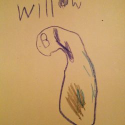 Creepy Kid Drawing Fine Art