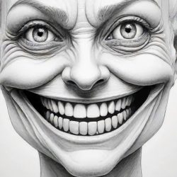 Creepy Smile Drawing Sketch Picture