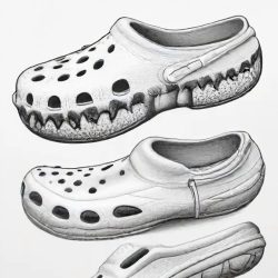 Crocs Drawing Sketch Photo